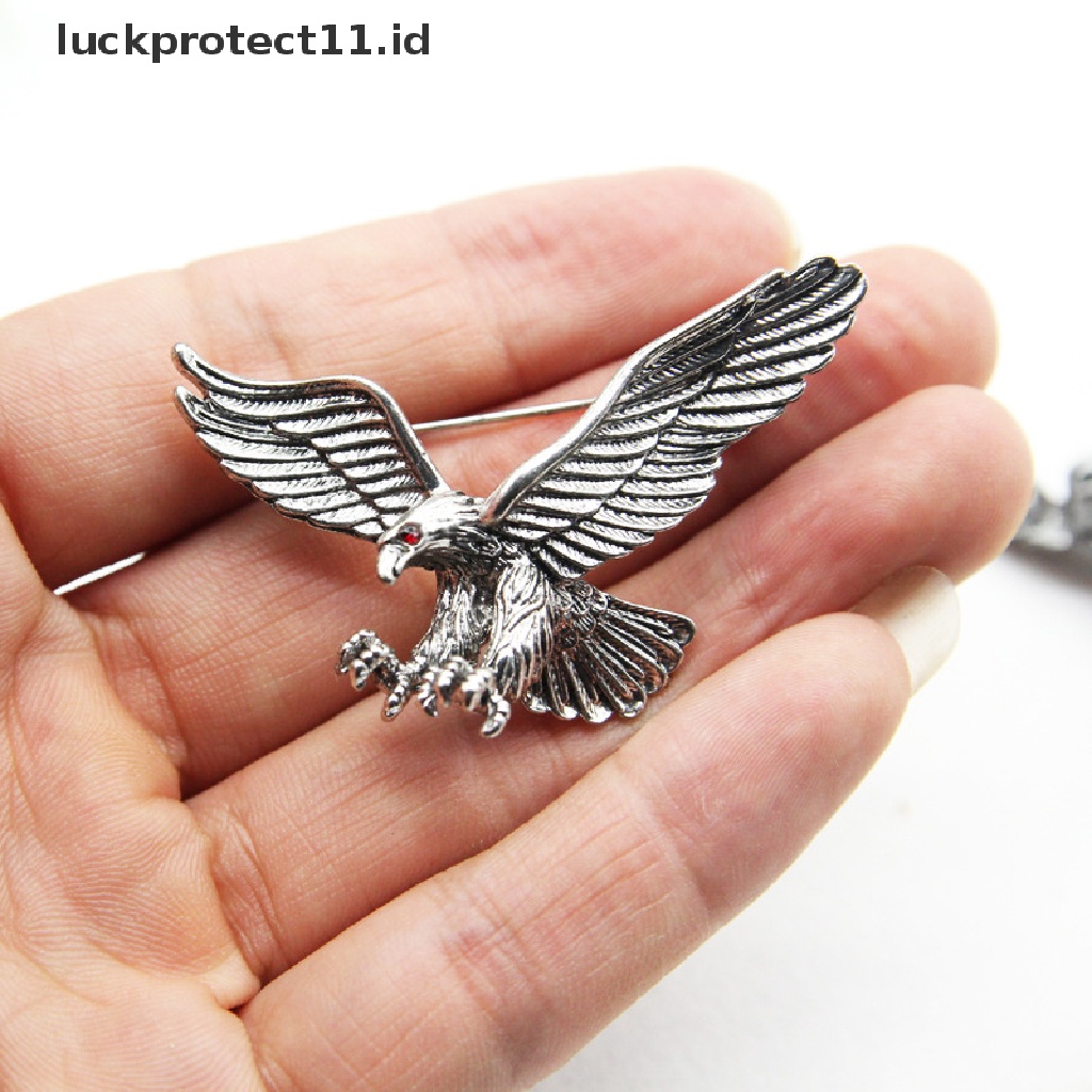 /Fashion Hot// Fashion Hot// Fashion Pria Vintage Eagle Pin Bros Dekorasi Korsase Lencana Perhiasan Hadiah.