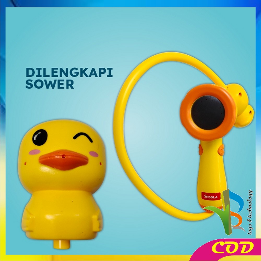 RB-M248 M249 Bebek Mainan Mandi Bayi Mainan Anak Balita Semprotan Shower Air Mandi Kepala Bebek / Shower Boneka Bebek