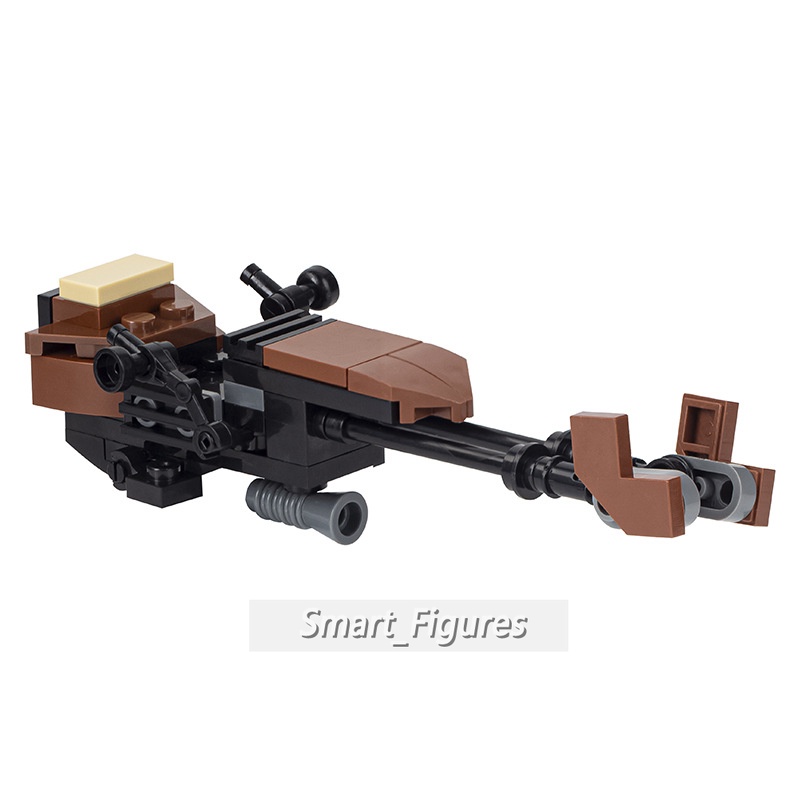 Moc Creative Series Star Wars Speeder Bike BARC Speeder Patrol Speeder Sepeda Swift Speeder Sepeda Angka Mini