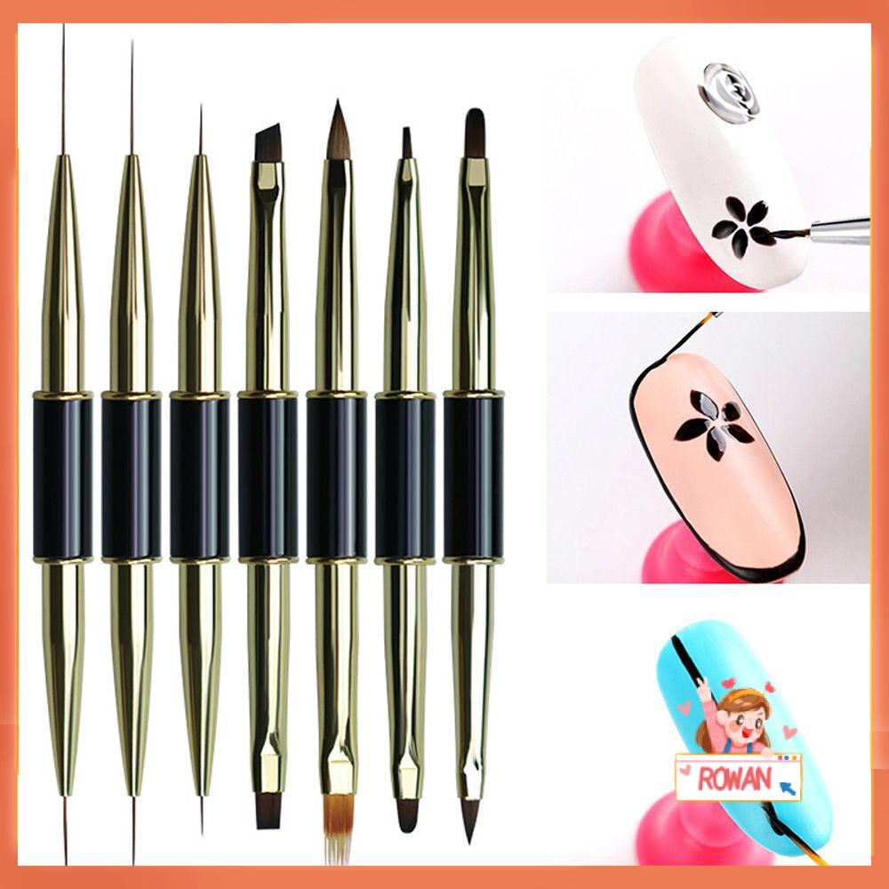 R-flower Double Head Nail Brush Tools Gel Polish DIY Liner