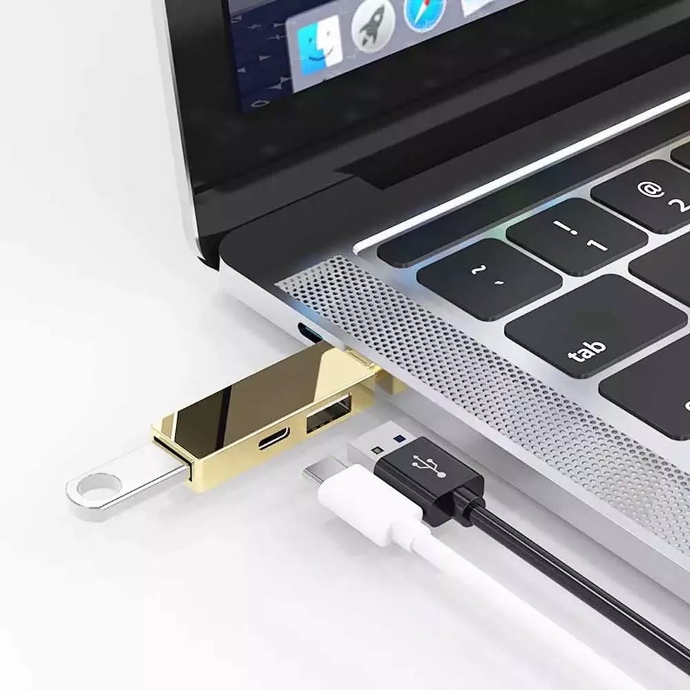 WIWU T02 PRO - USB Type C Hub to USB 3.0 - 2.0 - USB C Converter