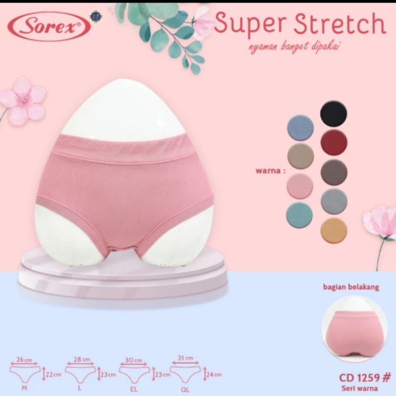 Celana dalam wanita Sorex 1259 super stretch