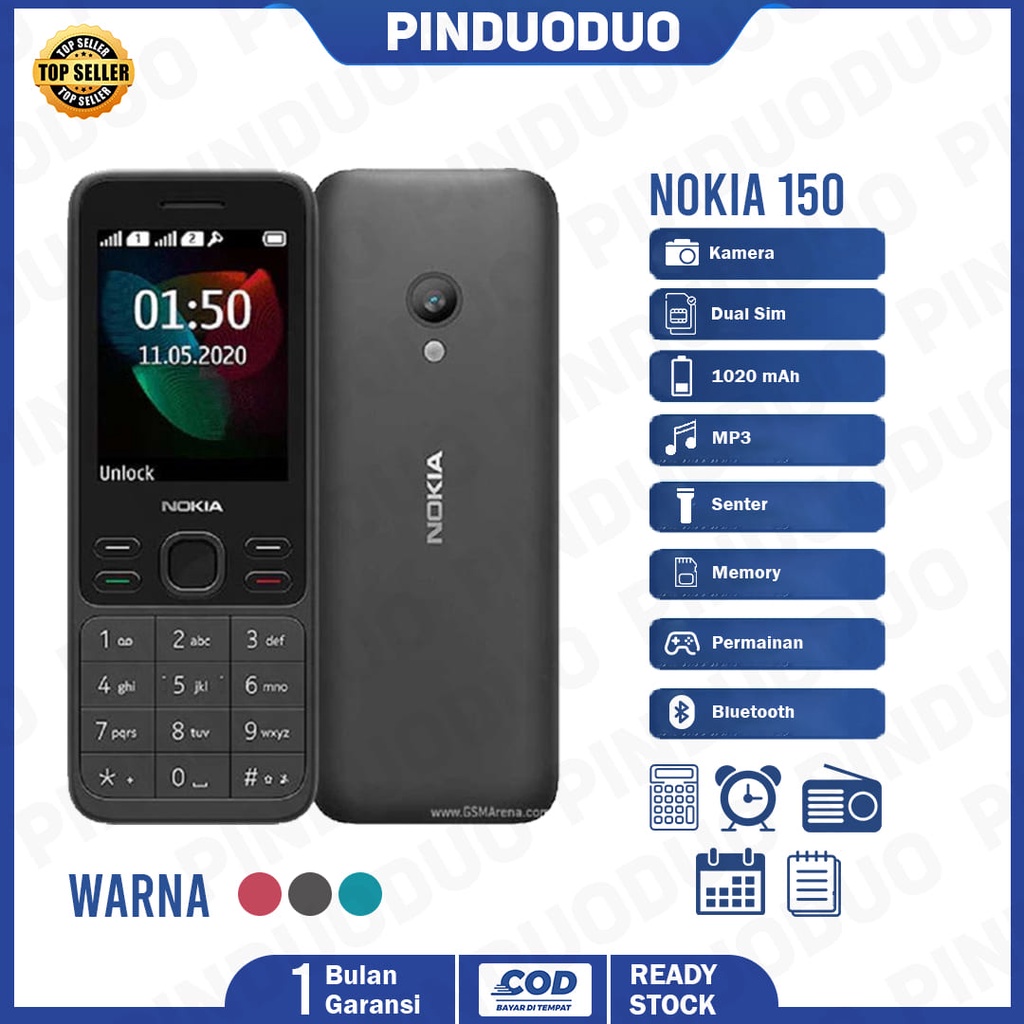 handphone 150 garansi dual sim camera murah