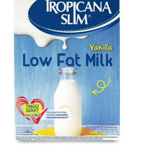 

[PRODUK ALQTA] Tropicana Slim Susu Low Fat Vanilla 500gr - Bantu Turunkan Kolesterol PNW