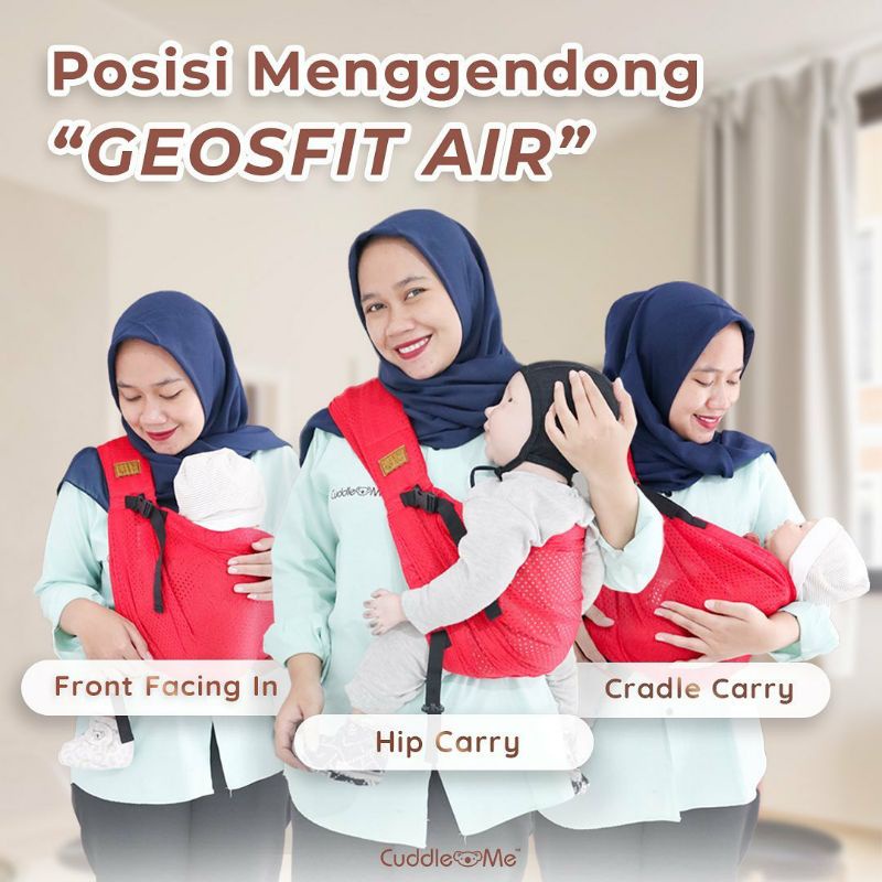 Cuddleme Geosfit Gendongan Praktis Super Nyaman, Gendongan Newborn