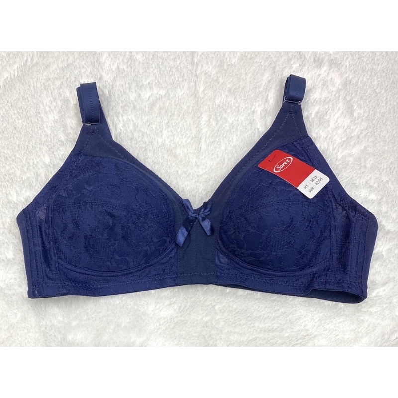 BRA | BH Big Cup SOREX 9833 Classic Lace Tanpa Kawat dan Busa tipis