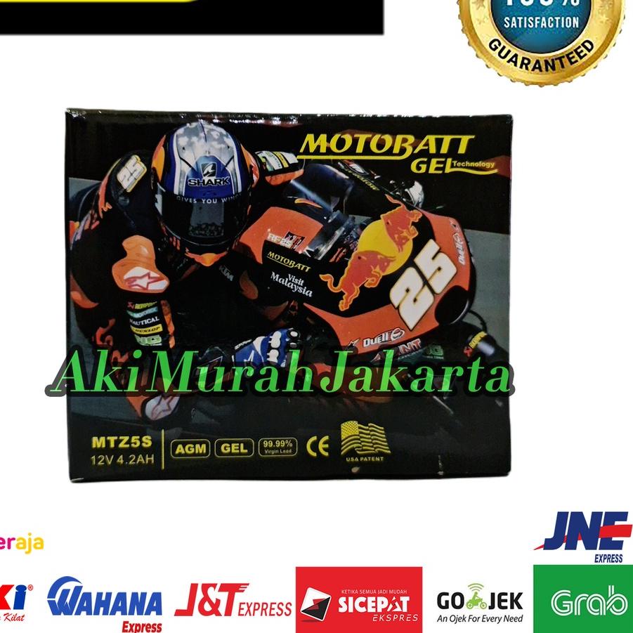 Aki Motor Honda Beat Pop Motobatt MTZ5S Gel / Aki Kering