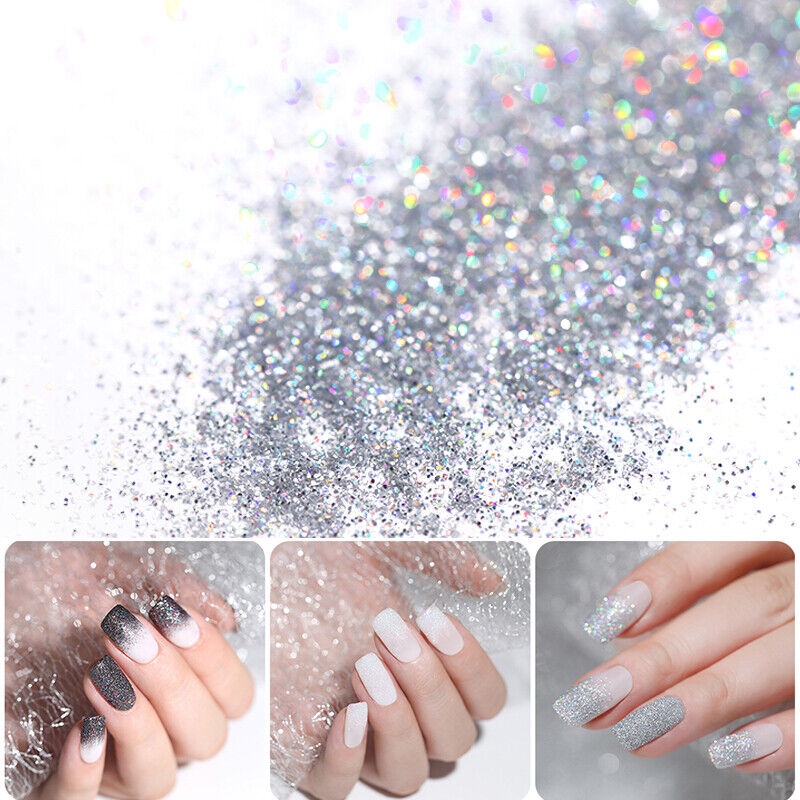 Glitter in Bottle Nail Art Craft Kosmetik Hiasan Kuku Eye Korean Make Up Handphone Decorations Wedding Party Cosplay Metallic Holographic Iridescent Shimmer Star Chunky