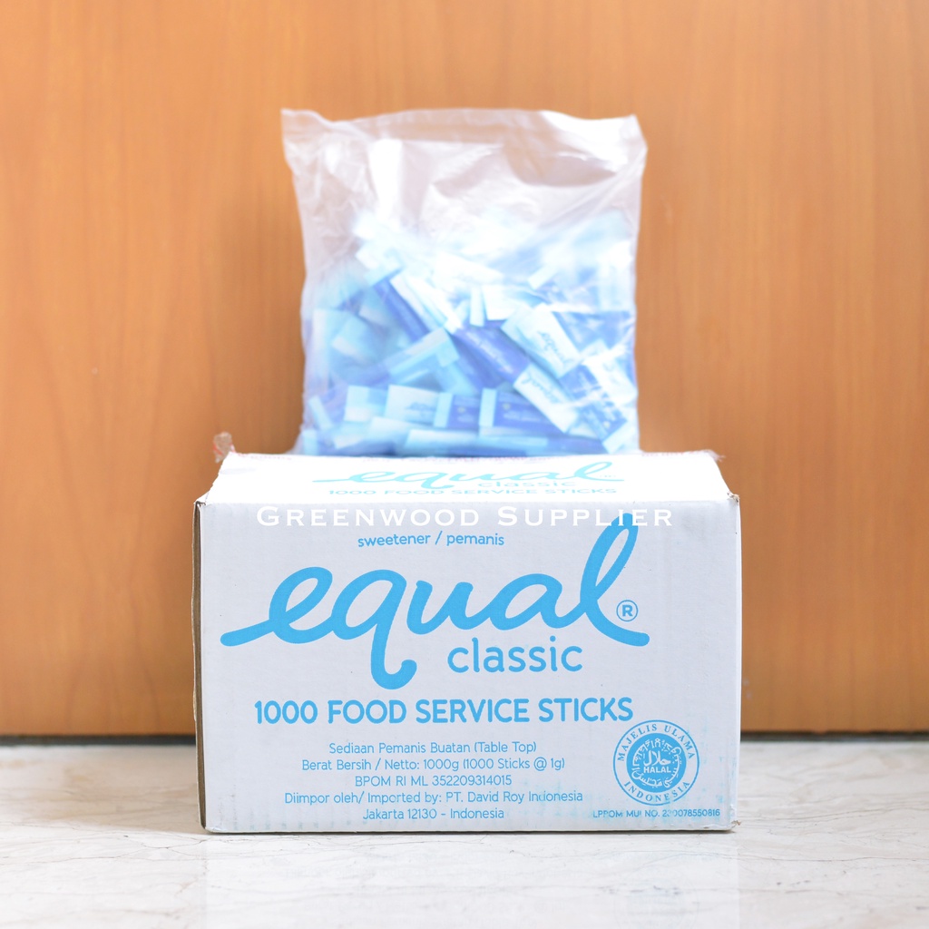 

Equal Classic Sweetener / Gula / Pemanis 0 Kalori - 100 Pcs