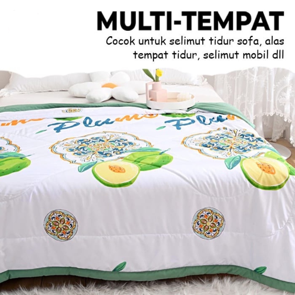 Selimut Bedcover Queen Size 180x200cm/Bedcover lembut (ND-1)