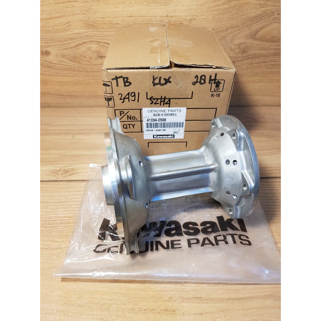 Tromol Belakang 28H Original Kawasaki 41034-0599 KLX