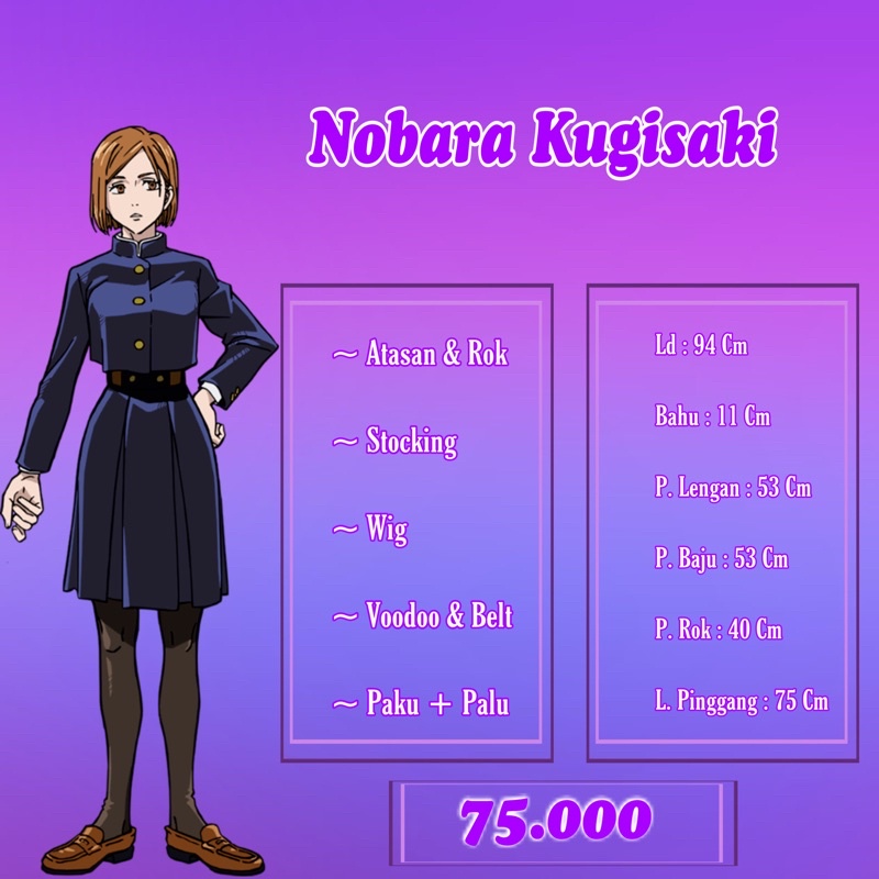 [ RBC COSRENT ] KOSTUM NOBARA KUGISAKI [ RENTAL ]