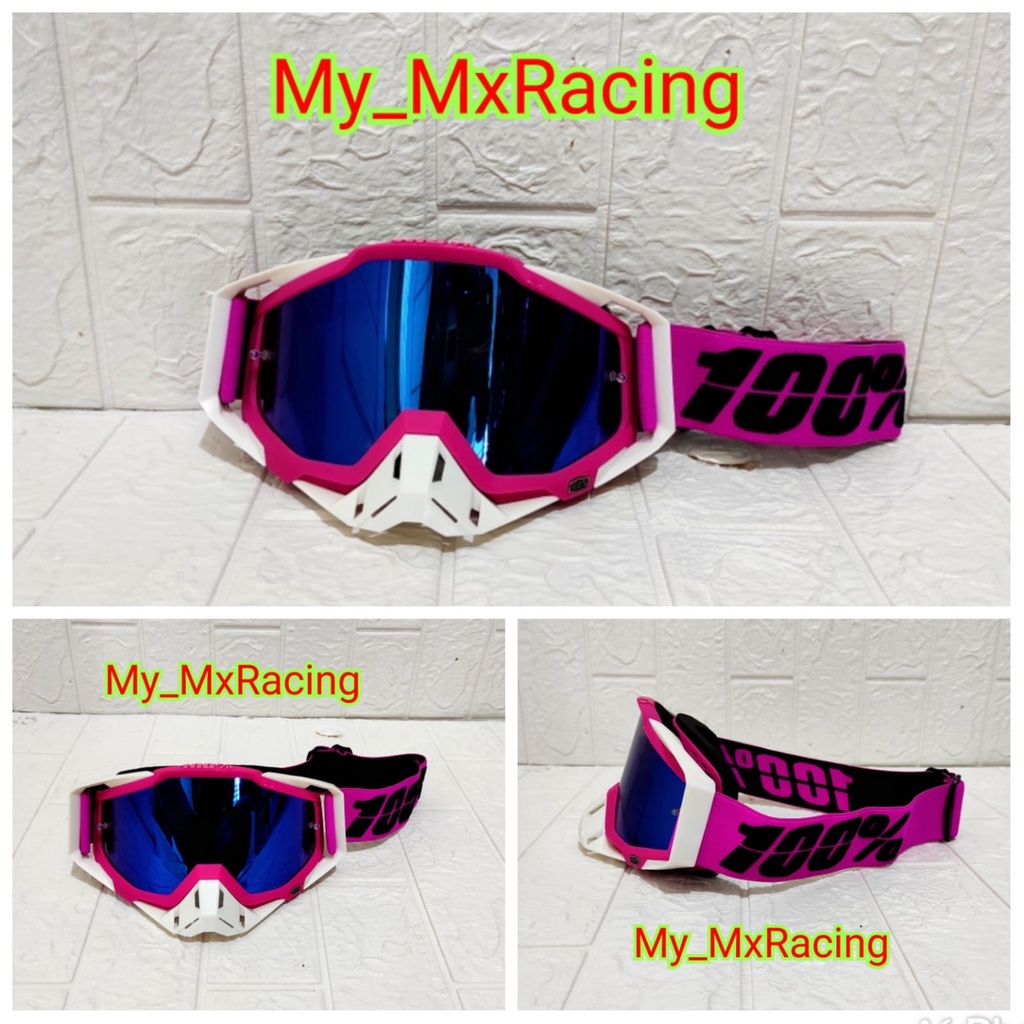 GOGGLE IMPORT Google 100 Percent - Kacamata Motor - Google Motocross - Google MX Trail - Google Rainbow - 026