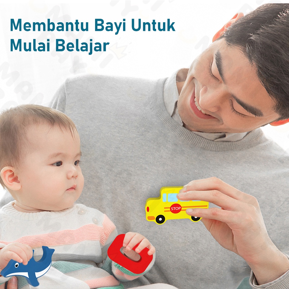 Mamibayi Puzzle Kayu Hewan 3D Mainan Puzzle Edukasi Anak