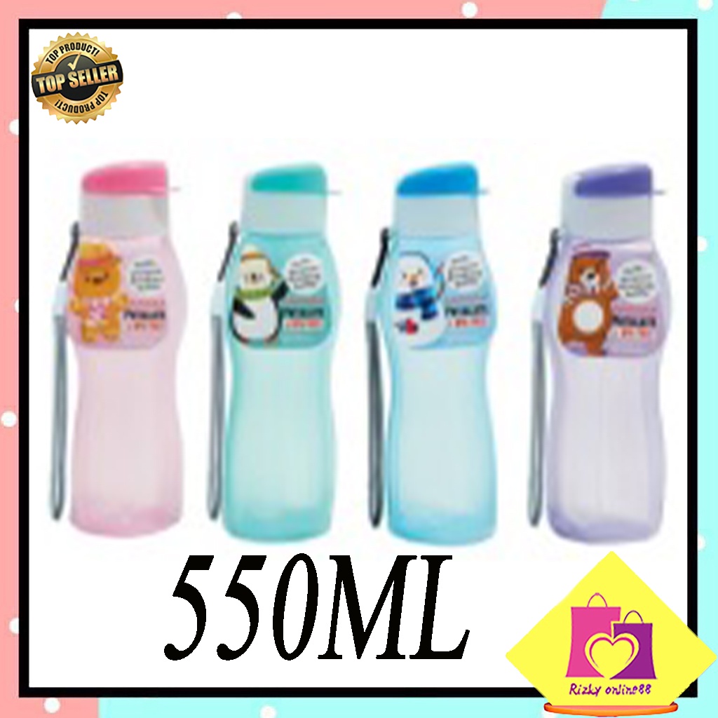 Rizkyonline88 Botol minum fliptop ukuran 550ML T017