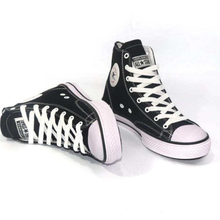 TERMURAH Sepatu Boots Converse All Star Pria Wanita Original 100% Hitam Putih Tinggi Dan Pendek Terb