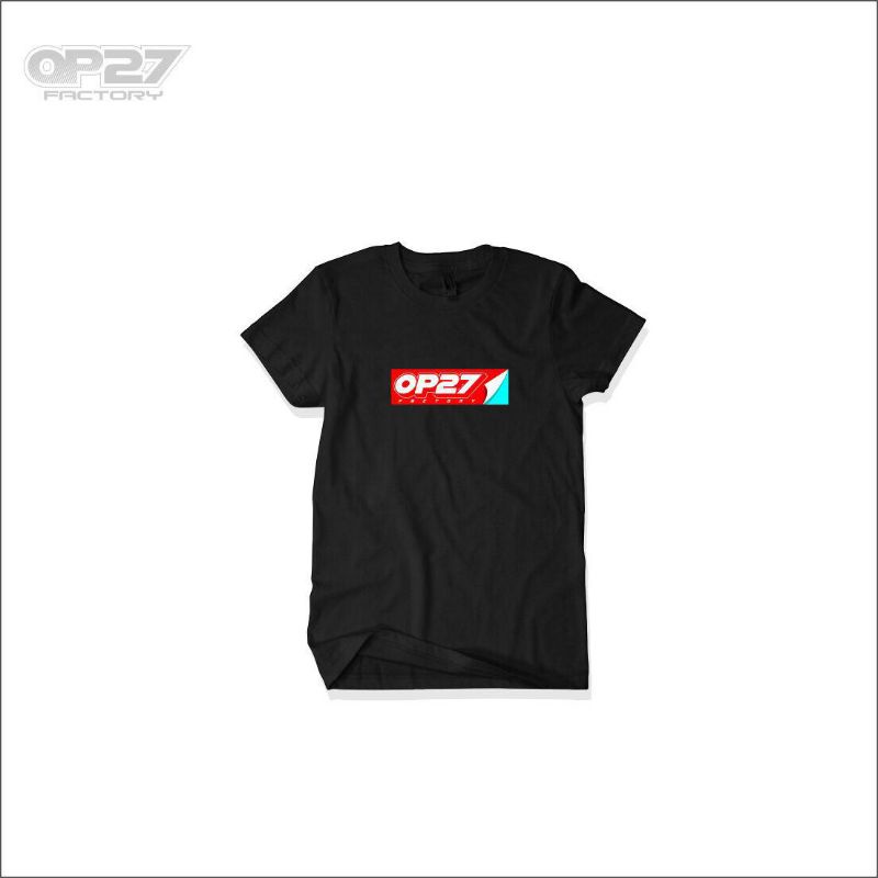 Tshirt kaos op27 factory red lbl