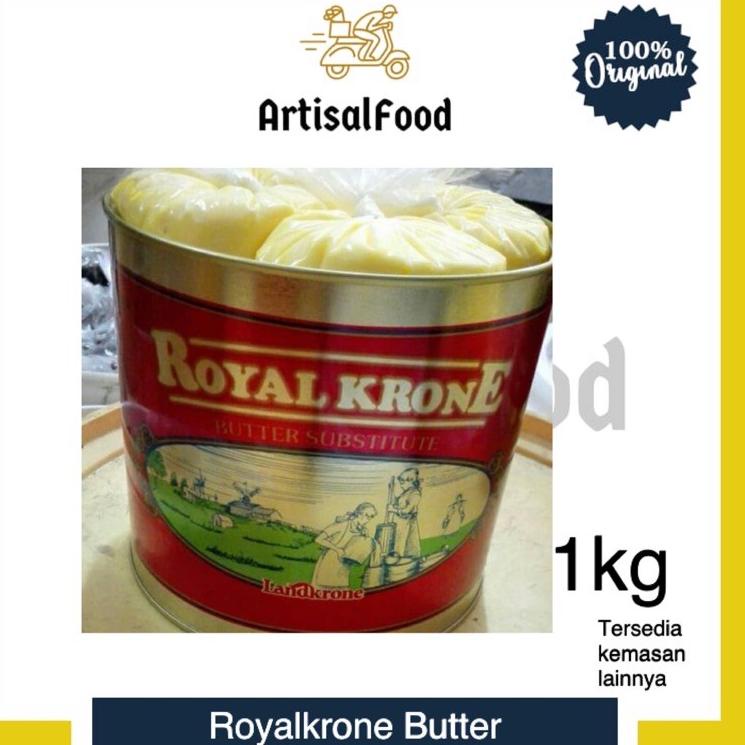 

[N-A6A[㊛] Royal Krone Royalkrone Landkrone Butter Mentega 1kg Room Butter kiloan 1 kg premium