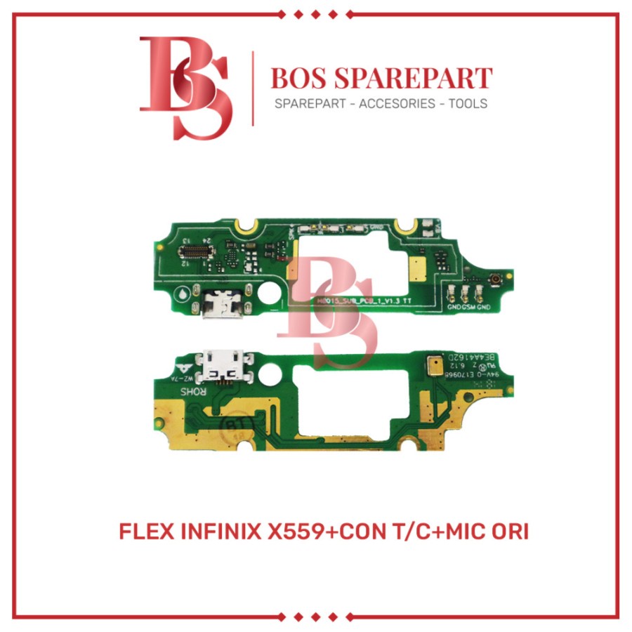 FLEXIBEL INFINIX X559 + CONNECTOR CHARGER + MIC ORI