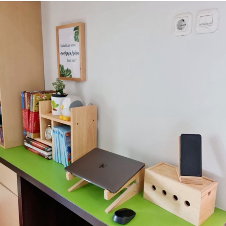 Rak Buku Minimalis l Rak Buku Sudut l Rak Kayu