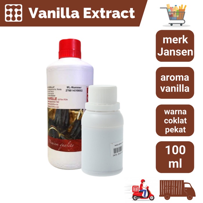 

Vanilla Extract Jansen kemasan Repack 100 Gr