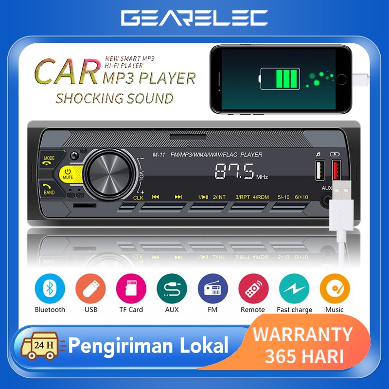 Jual Single Din Head Unit Tape Mobil Multifungsi Bluetooth Usb Mp Fm