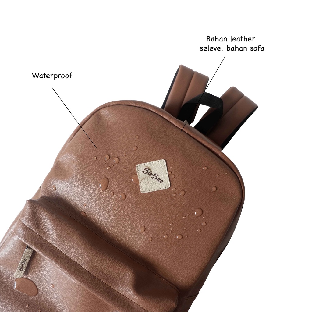 BICBAC TAS RANSEL SIMPLIO PUNGGUNG BAG SEKOLAH TRAVEL TRAVELLING LAPTOP BACKPACK PREMIUM LEATHER SERBAGUNA WATERPROOF WATER RESISTANT PRIA WANITA ANAK SD SMP SMA KULIAH UNIVERSITAS ANTI HUJAN AIR ANTIBARET ANTIMALING KAPASITAS BESAR