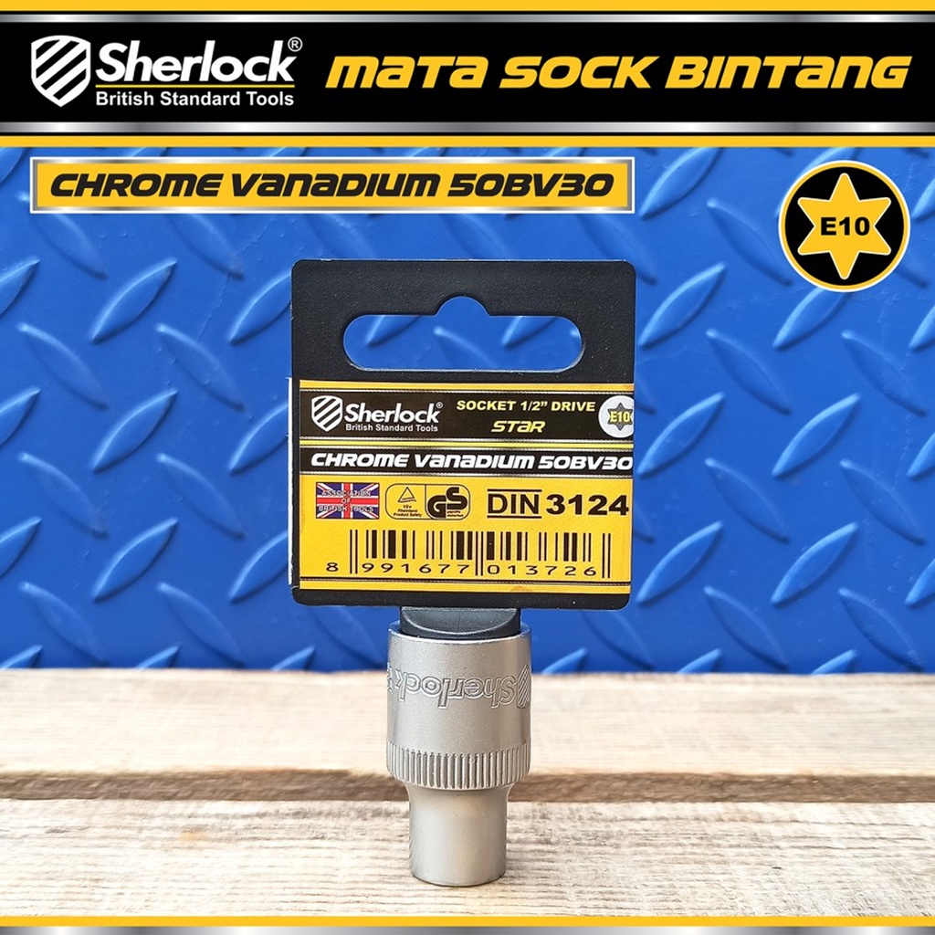 Kunci Shock Bintang Sok E10 - E24 Sherlock 1/2 inch Drive Star Socket