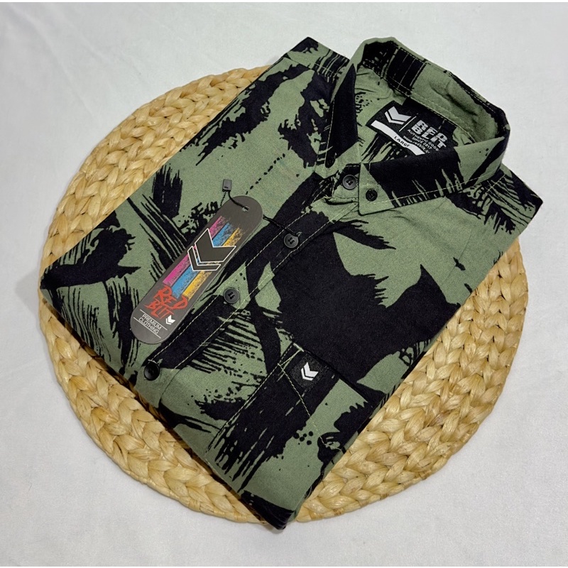 kemeja lengan pendek pria - atasan kemeja printing unisex lengan pendek full print katun distro murah terbaru 2023