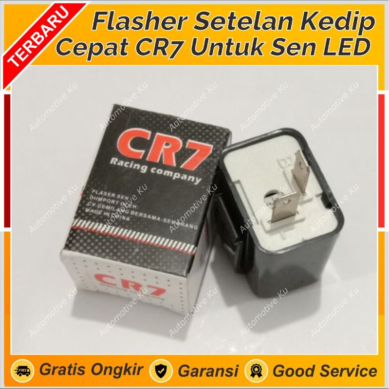 FLASHER SEN CR7 KEDIP CEPAT BISA DI SETEL ORIGINAL (ALAT PENGATUR KEDIP SEIN ATAU LAMPU LAIN) Supra,