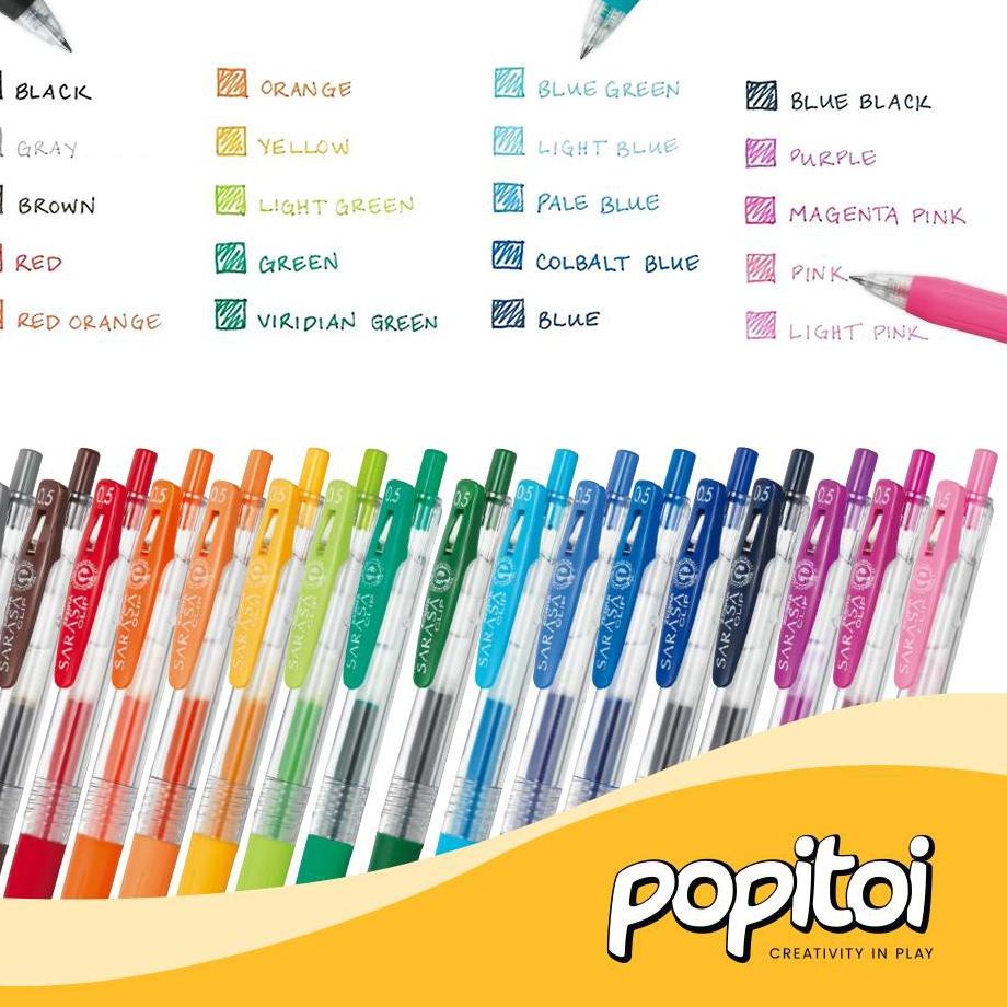 

↦ ZEBRA SARASA CLIP JJ15 Gel Pen 0.5 mm Pulpen 0.5mm 0,5 ズ