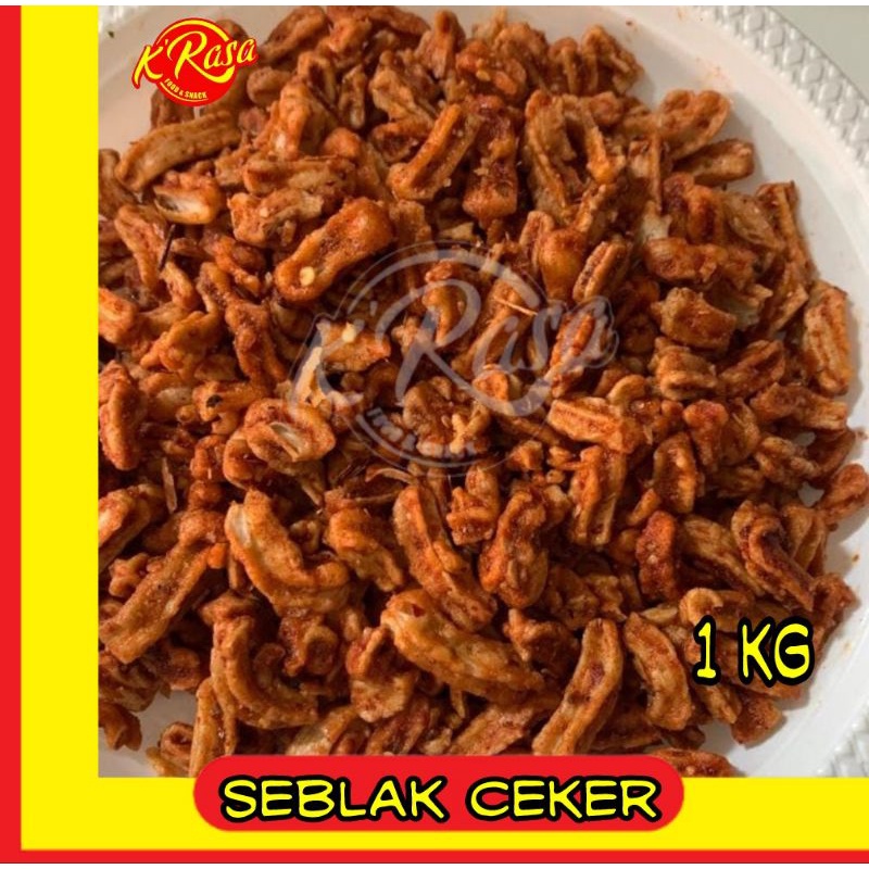 

Snack pedas seblak ceker 1 kg daun jeruk pedas enak dna gurih