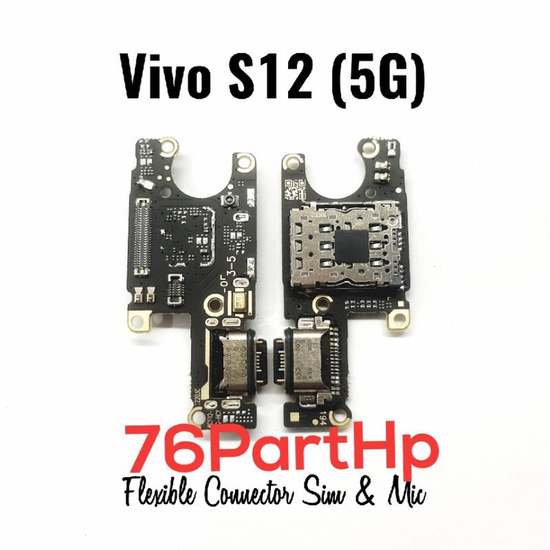 Ori papan Flexible Connector SIM Mic Vivo S12 (5G)