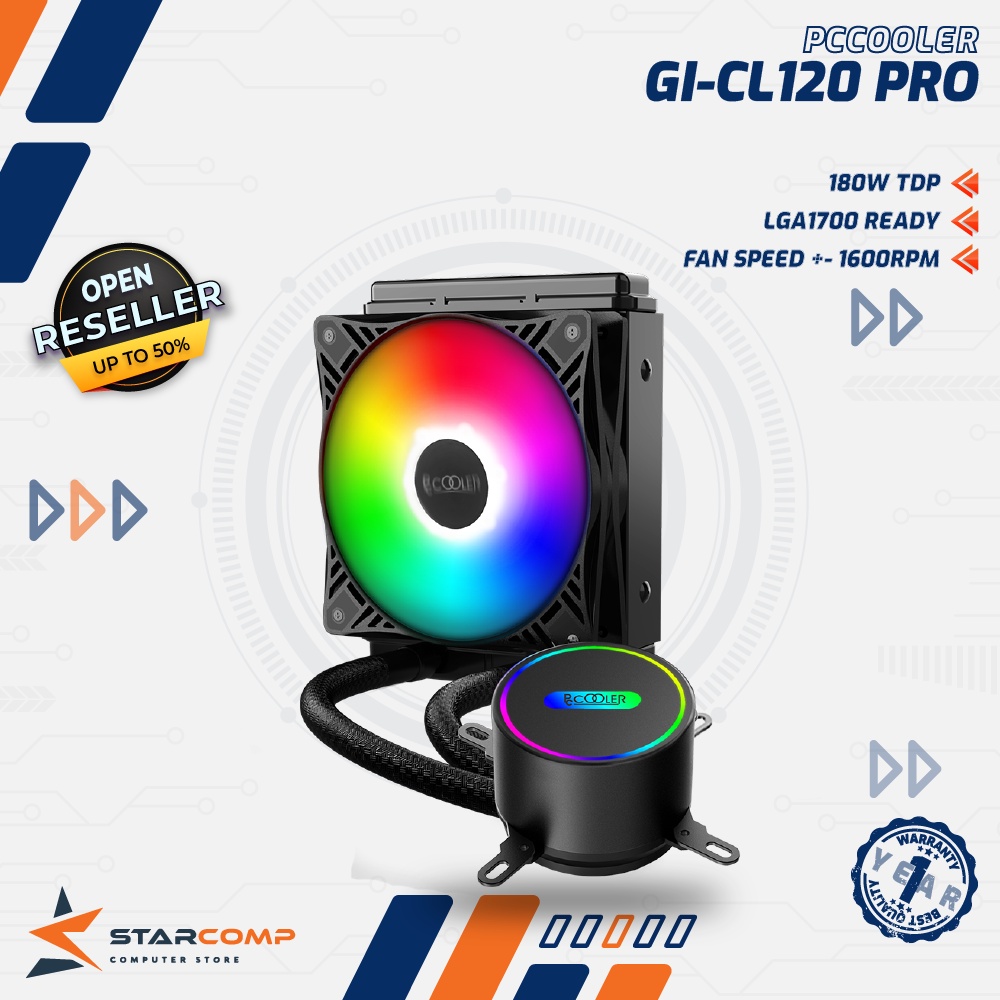 PCCOOLER GI-CL120 PRO LIQUID CPU COOLER 120mm CL 120 PRO