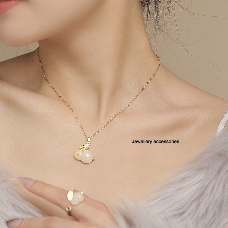 Kalung Titanium Kelinci Simple Korea Fashion Style Trending
