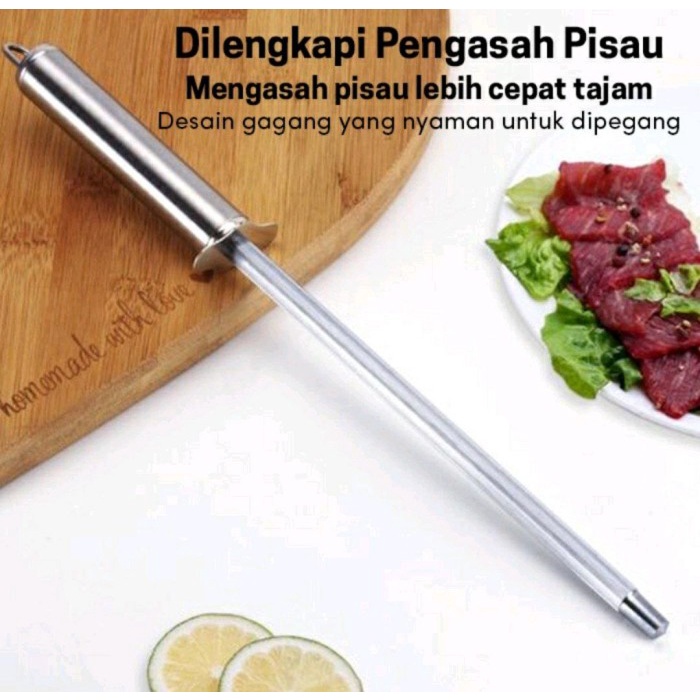 SET PISAU DAPUR 5 IN 1 STAINLESS STEEL