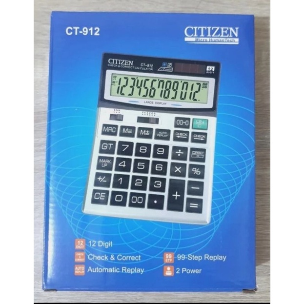 

Kalkulator Citizen CT 912
