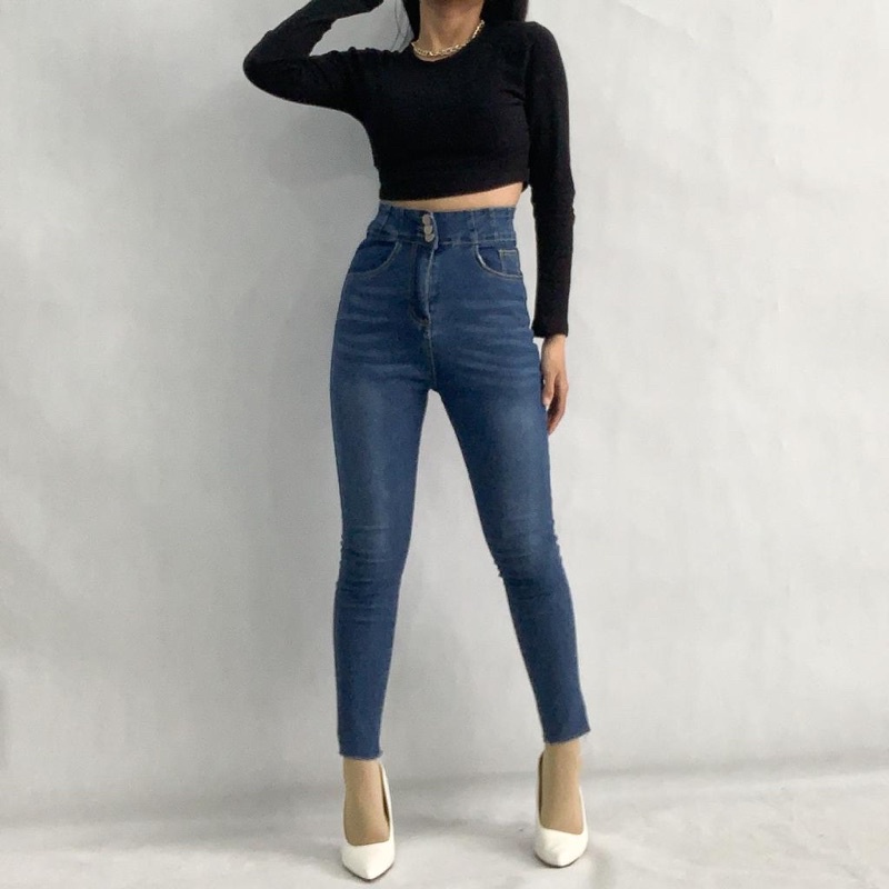 [LUXE.DLABEL] - E75 Jeans | Celana panjang Highwaist wanita Jeans import premium Jeans wanita polos ripped jeans High waist jeans wanita bkk Skinny Jeans High waist Baggy jeans Wideleg Jeans Kulot jeans Boyfriend jeans Wanita Kargo Jeans