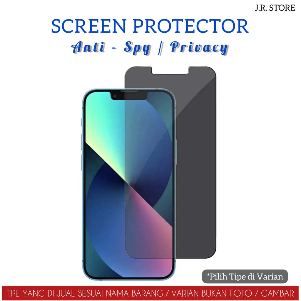 PRIVACY anti-spy TEMPERED GLASS IPHONE 14 PRO MAX / 14 PRO / 14 PLUS / 14 / 13 PRO MAX / 13 PRO / 13 MINI / 13 / 12 PRO MAX / 12 PRO / 12 MINI / 12 / 11 PRO MAX / 11 PRO / 11  / XR / X / XS / XS MAX