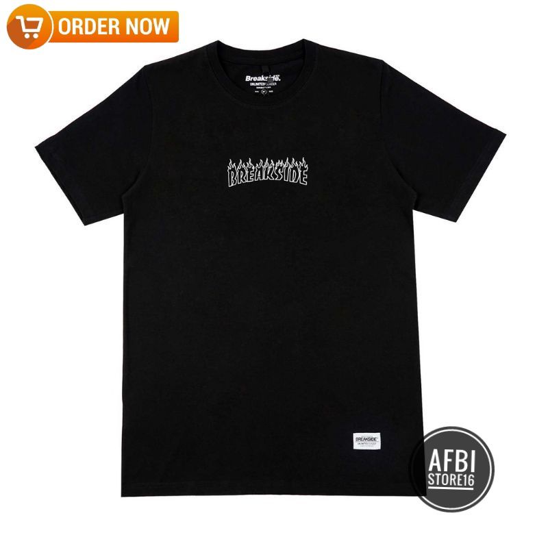 [ COD ] TSHIRT BAJU KAOS DISTRO BREAKSIDE ONFIRE DTF / KAOS DISTRO PRIA WANITA