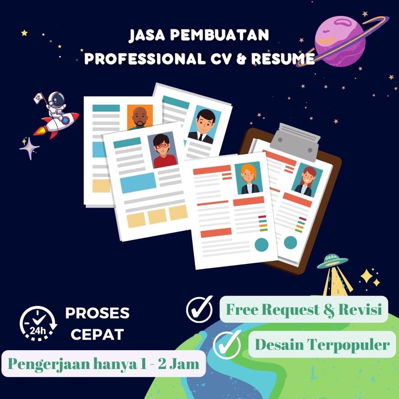 Jual Jasa Pembuatan Cv Proffesional Curriculum Vitae Desain Cv