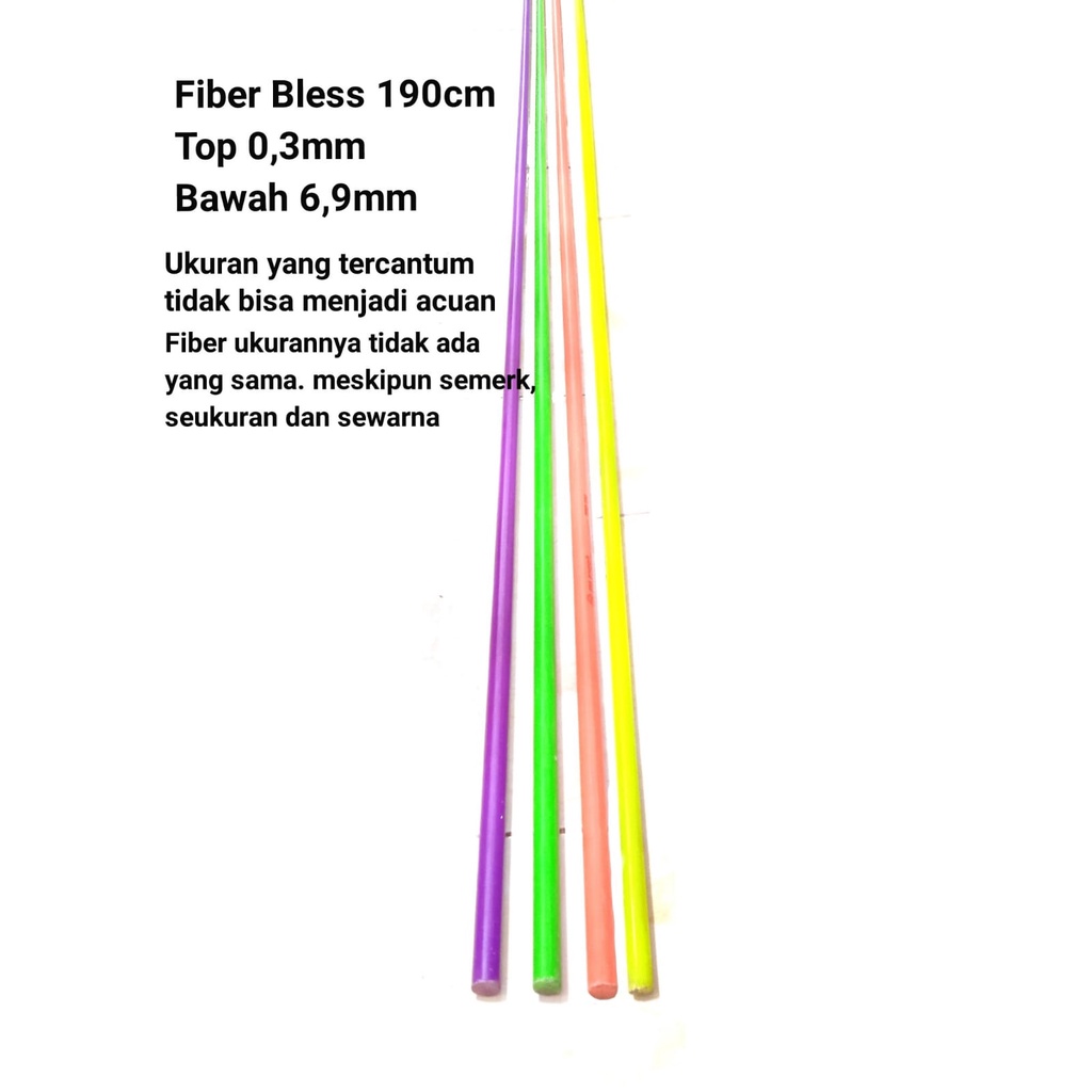 BLESS 190CM BLANK FIBER SOLID KAKU CUSTOM JORAN PANCING HIGH QUALITY PRODUK