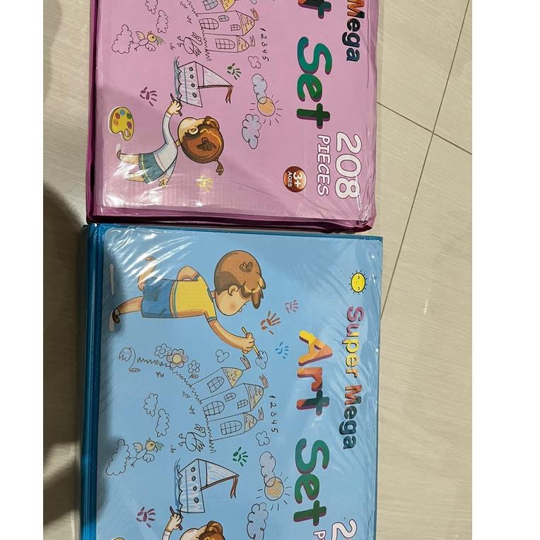 

9c❋Diskon Promo❊ <^ SJA ^> 208pcs Crayon Anak Set 208pcs Blossom Kids Crayon Mewarnai dan Melukis Lengkap dengan Cat Air 48 ❋