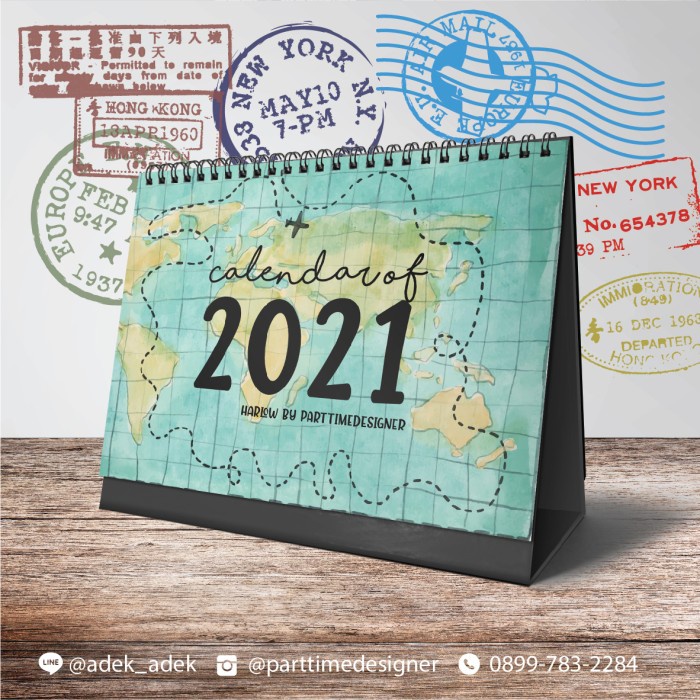 

HEMAT Harlow - Kalender Meja Travelling 2021 Code 4396