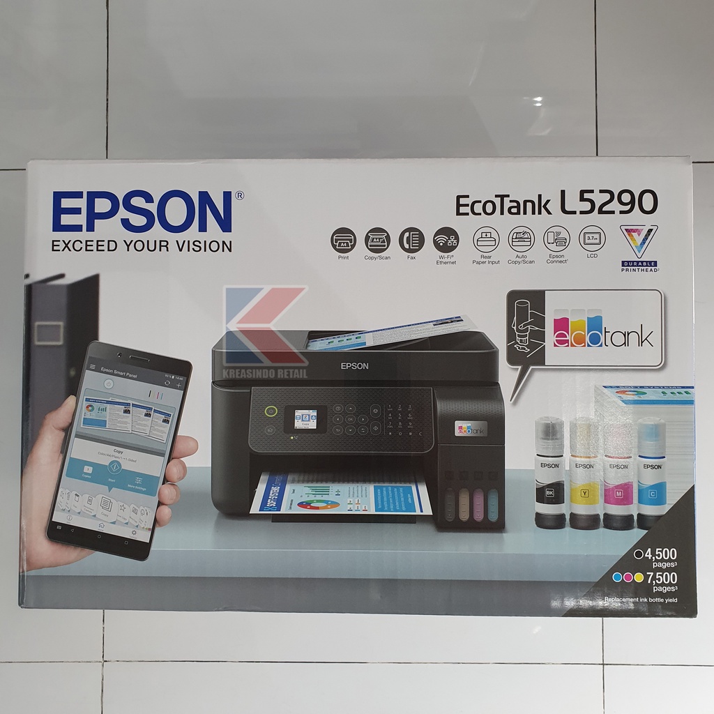 Epson L5290 / L 5290 WiFi All-in-One Printer + ADF (Pengganti L5190)