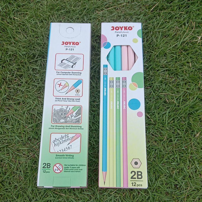 

(12pcs)Pensil 2B JOYKO P -121 Warna Warni Lucu Berkualitas Murah
