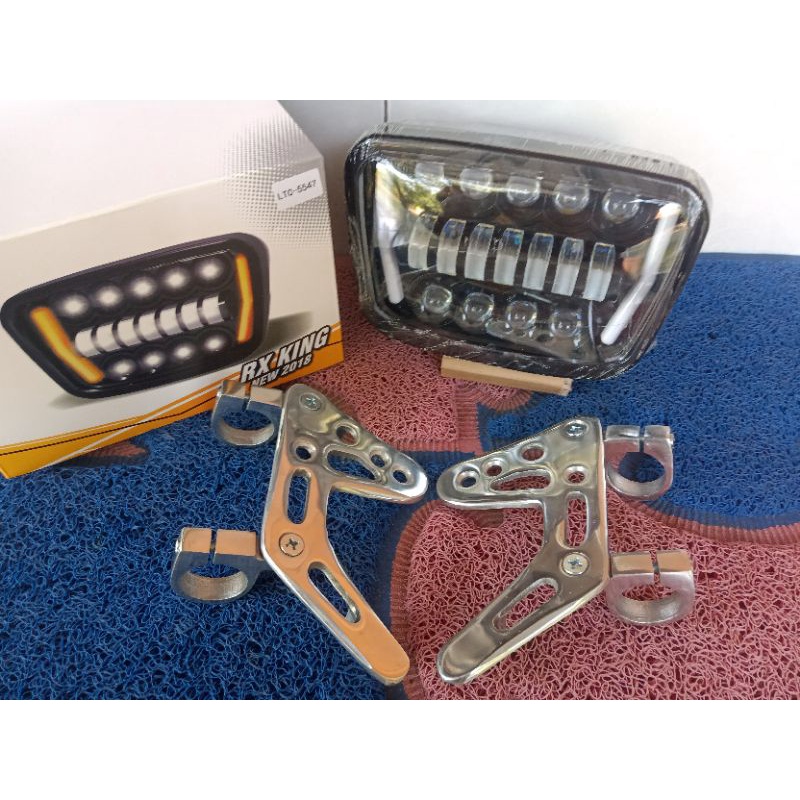 paket komplit lampu daymaker daymeker oval rx KING + breket dudukan model Bpro TERMURAH