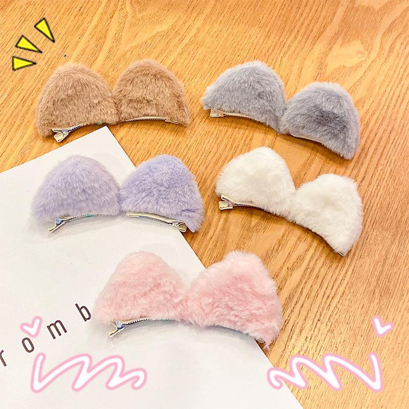 Kpop Cat Ear Headband Hair Clip Bando Jepit Kuping Kucing Cute Kiyowo Kawaii Cosplay Neko Halloween Party Blackpink Twice Red Velvet Itzy Ive Aespa Loona New Jeans Stayc