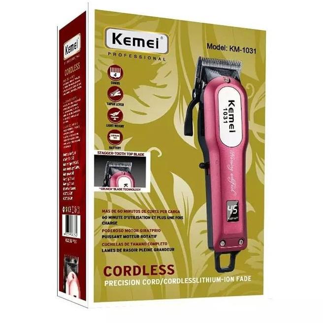 Paling Dicari KEMEI KM 1031 HAIR CLIPPER ALAT CUKUR RAMBUT KM1031  KM-1031 CORDLESS CAS ORIGINAL