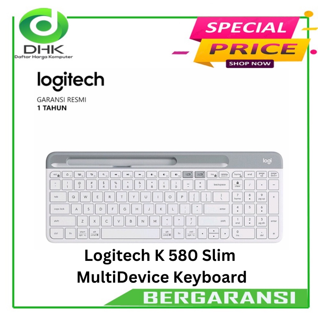 Logitech K 580 Slim  MultiDevice Keyboard